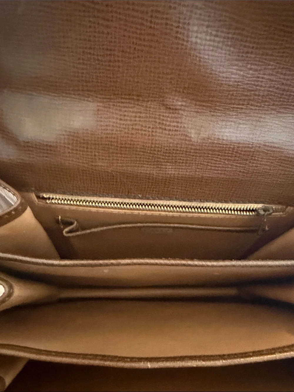 Classic leather vintage  Brown Structured Top-Handle Women's Bag